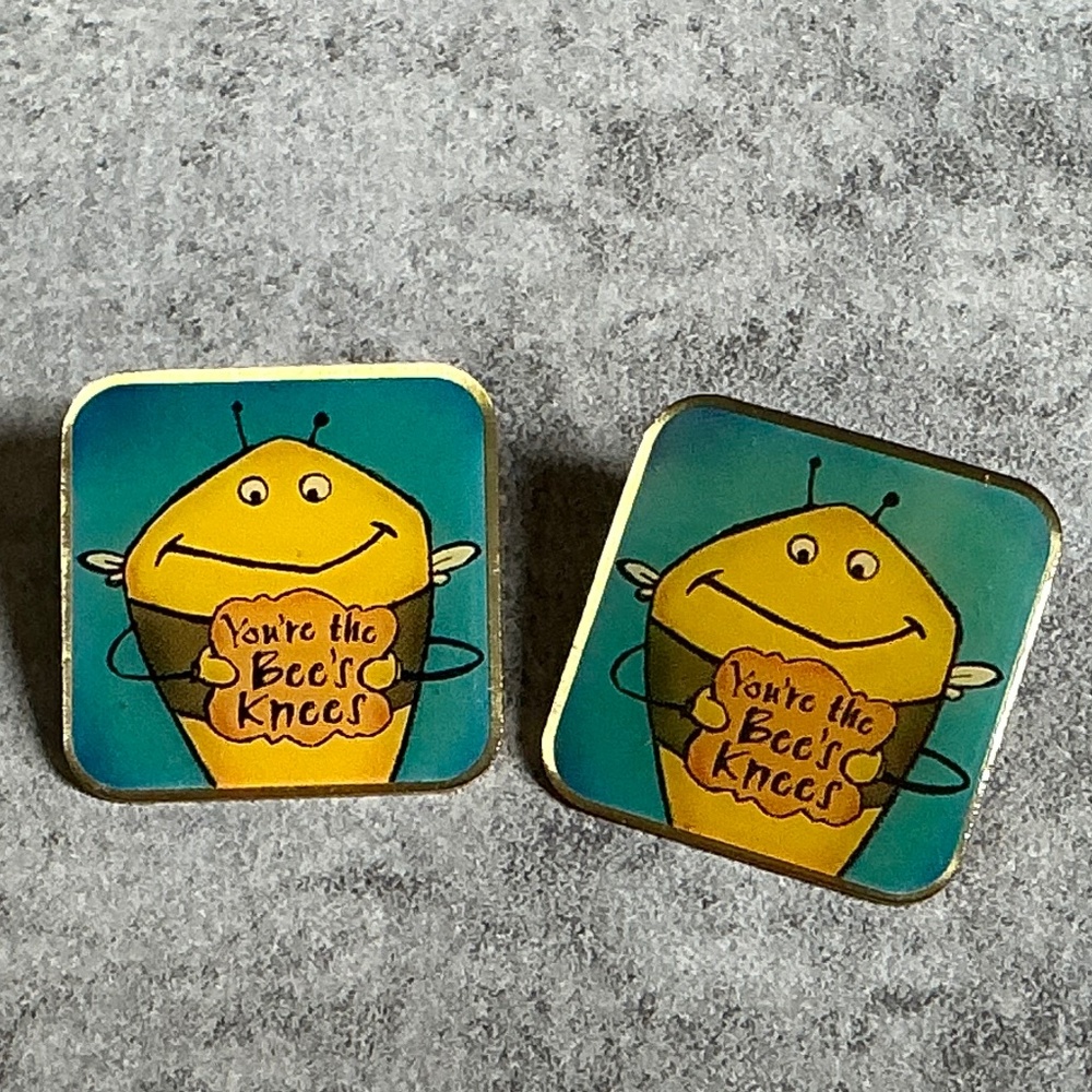 Set of 2 “You’re The Bee’s Knees” Pins